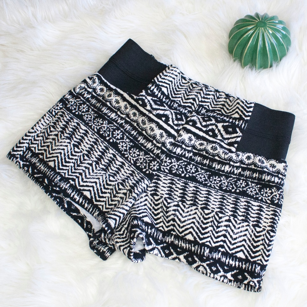 Poetry Tribal Stretch High Waisted Shorts